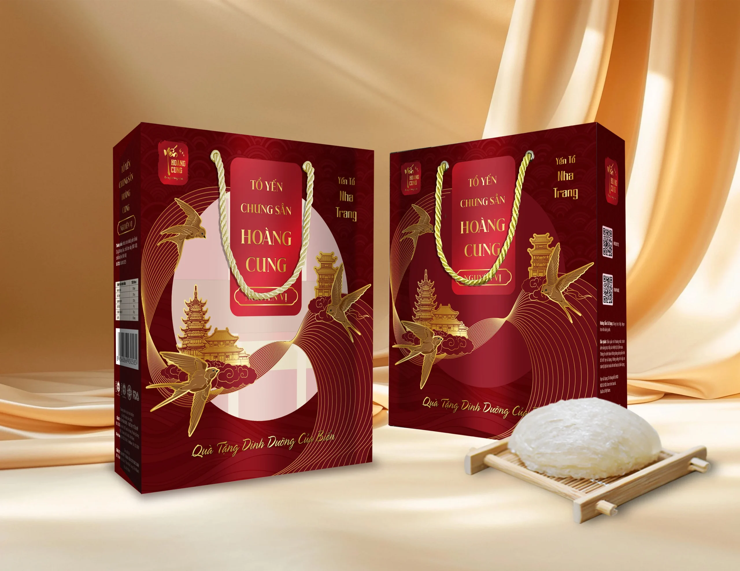 Tổ yến chưng sẵn Hoàng Cung Nguyên vị (Lốc 6 hũ)